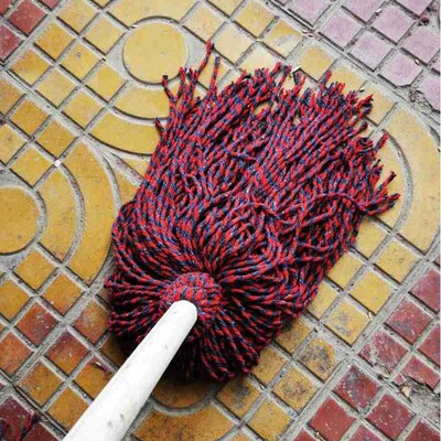 廠家批發，老式圓頭木杆棉線拖把（總長1.4米左右）棉紗墩布拖把