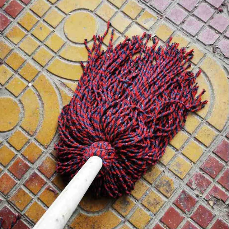 廠家批發，老式圓頭木杆棉線拖把（總長1.4米左右）棉紗墩布拖把