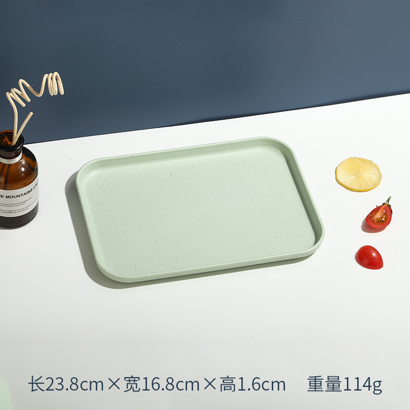 長方形のトレイ、水カップ、ティーカップ、フルーツプレート、大容量、食堂、ホテル、北欧風、インスタで話題の同型|undefined