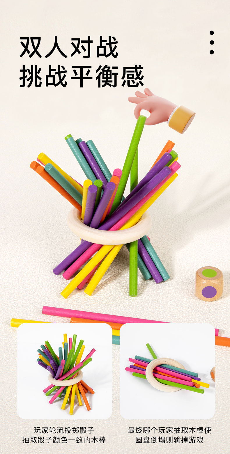 Erken Eğitim Zeka Geliştirici Ahşap Zar Oyunu Renkli Tahta Oyunu Montessori Çocuk Ebeveyn-Çocuk İnteraktif Oyuncak