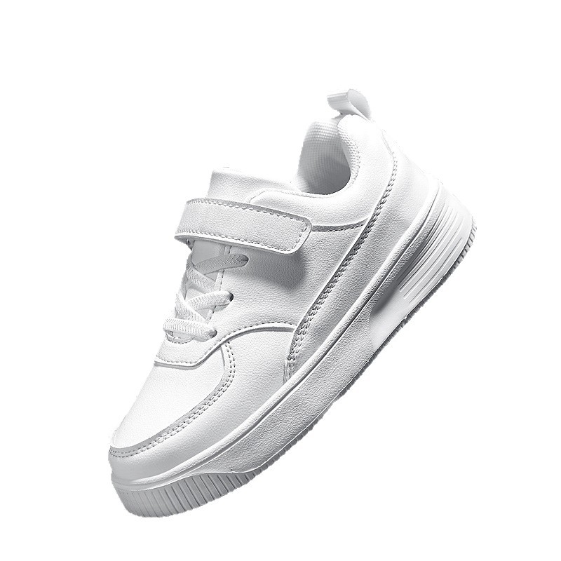 Children's white shoes girls sneaker 2023 Spring and Autumn New breathable mesh shoes student leather waterproof non-slip board shoes Children's white shoes girls sneaker 2023 Spring and Autumn New breathable mesh shoes student leather waterproof non-slip board shoes