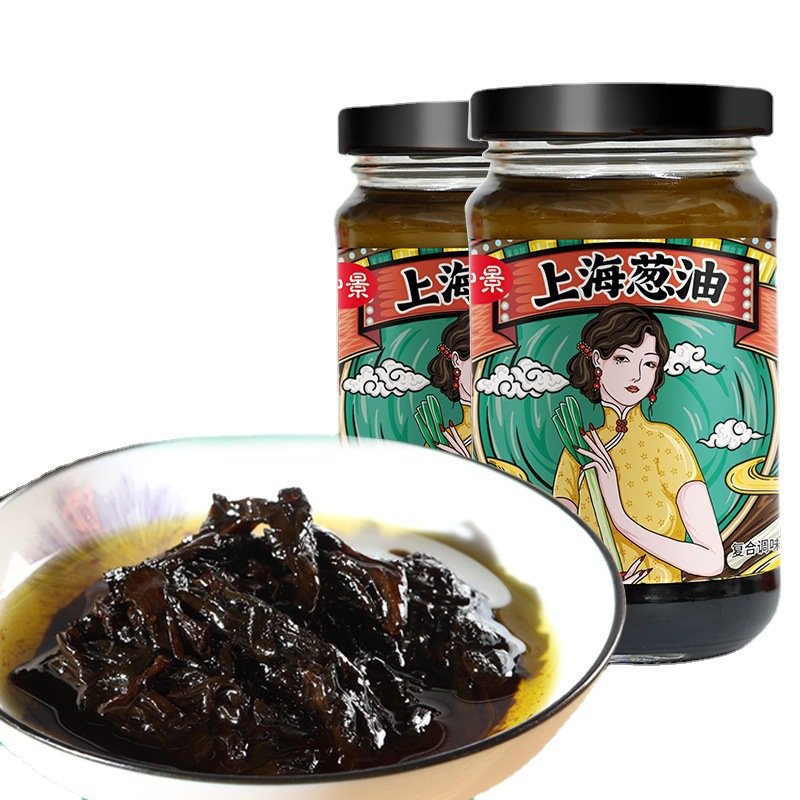 仲景上海蔥油醬230g家用複合調味料當季小香蔥熬制拌面拌飯拌菜家