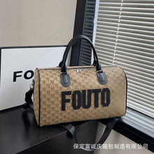 跨境短途旅行手提包出差大容量简约时尚单肩包斜挎轻便运动健身包