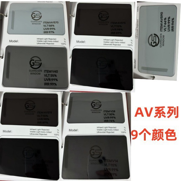 A Whole Roll of Car Window Film, Sun Protection Film for Front Windshield, Heat Insulation Film, Explosion-Proof Car Glass