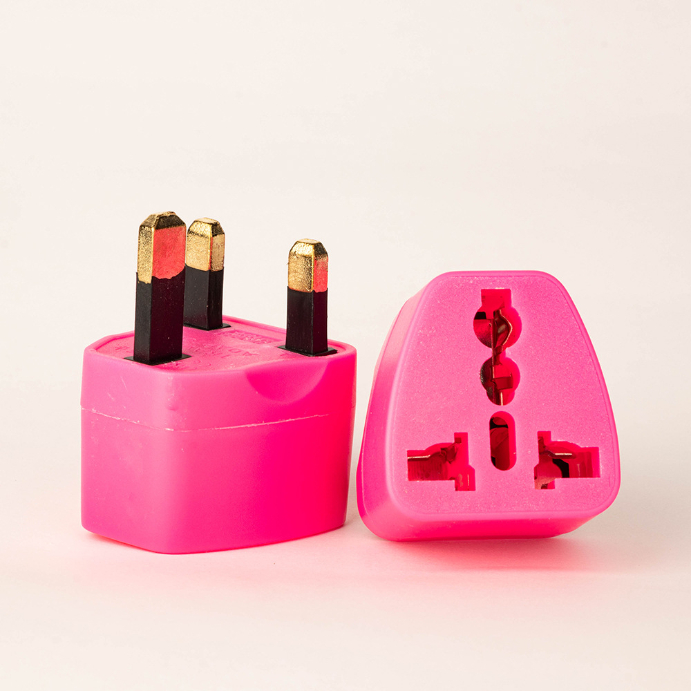 铜HK英规转换头 英式转换插头 三方脚英标转接头 电源插头转换器