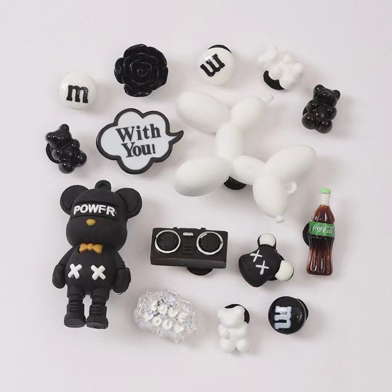 Hoyo Hoyo accesorios de zapatos lindos dibujos animados DIY botones de zapatos floral botones de zapatos accesorios botones de botones accesorios botones de PVC botones de zapatos