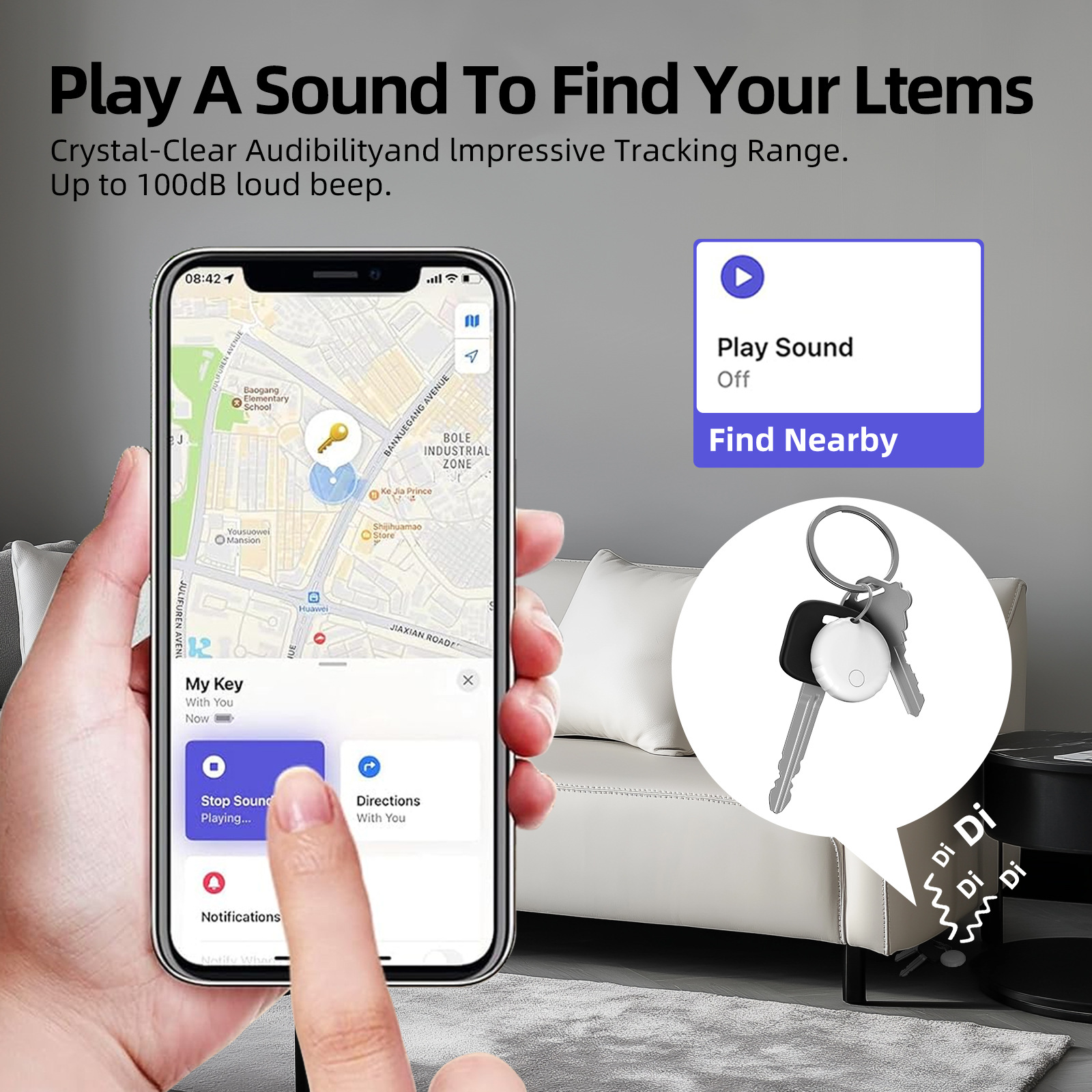 Findmy全球定位airtag平果防丢器老人小孩蓝牙宠物智能查找追踪器