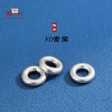 999足银素圈车轮圈隔片车轮珠闭口圈隔片DIY手串环形隔珠水晶垫片