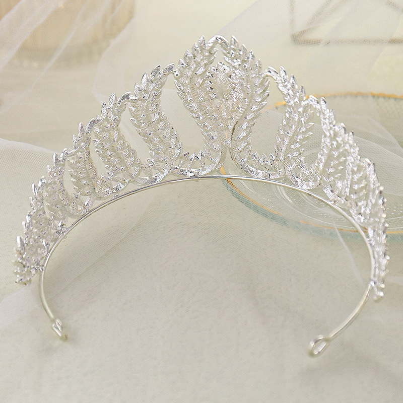 Fashion Crown Alloy Plating Inlay Rhinestones 1 Piecepicture3