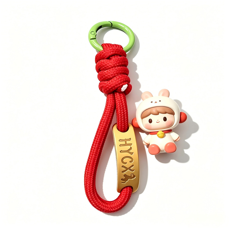 Braided Lanyard, Doll Bag Pendant, Handmade Ornament, Phone Strap, Wrist Strap, Keychain, Short Lanyard