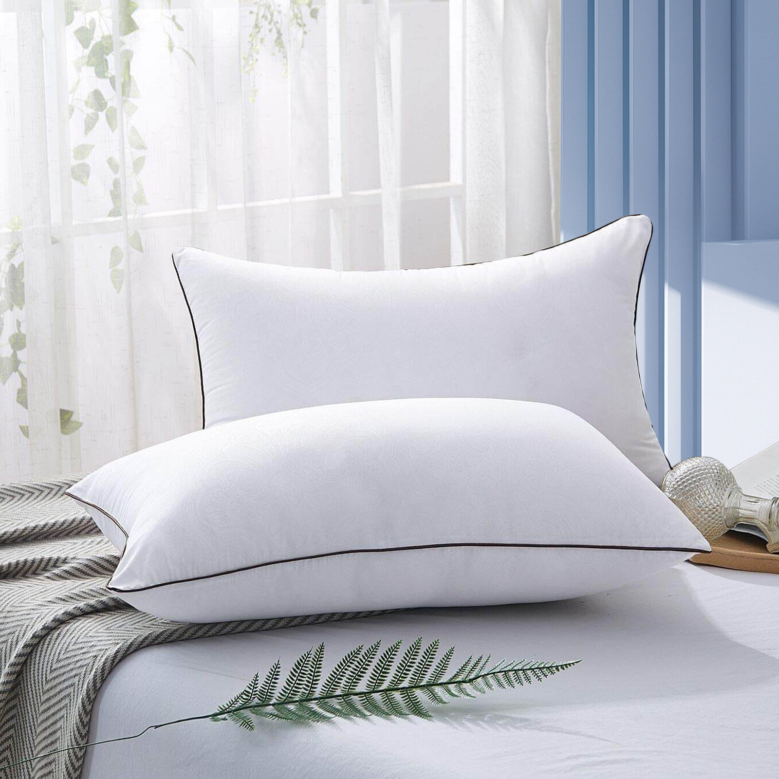 Núcleo de almohada especial para el hogar de gran tamaño, núcleo de rayas laminadas en dados, cojín de cama, núcleo de almohada al por mayor