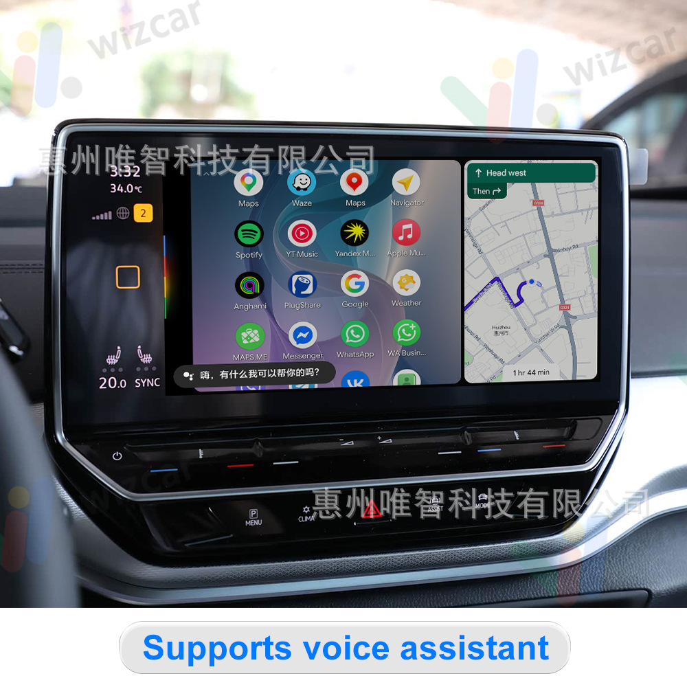 Volkswagen Id6 Id4 Wizcar M1 Google Waze Maps Spotify Music