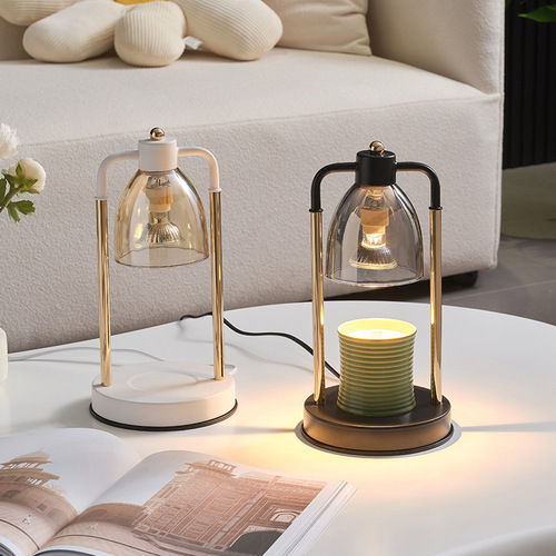 Romantic Bedroom Dimmable Aromatherapy Lamp Bedside Table Lamp Melting Candle Diffusing Incense Fireless Liftable Melting Wax Lamp Creative Gift