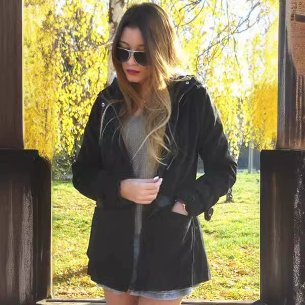 Пальто с капюшоном, куртка, шерстяная ткань, Aliexpress, увеличенная толщина