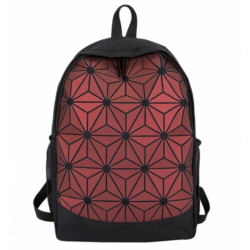 Fashionable colorful geometric bag backpack creative personality new student backpack street trend sports backpack for women