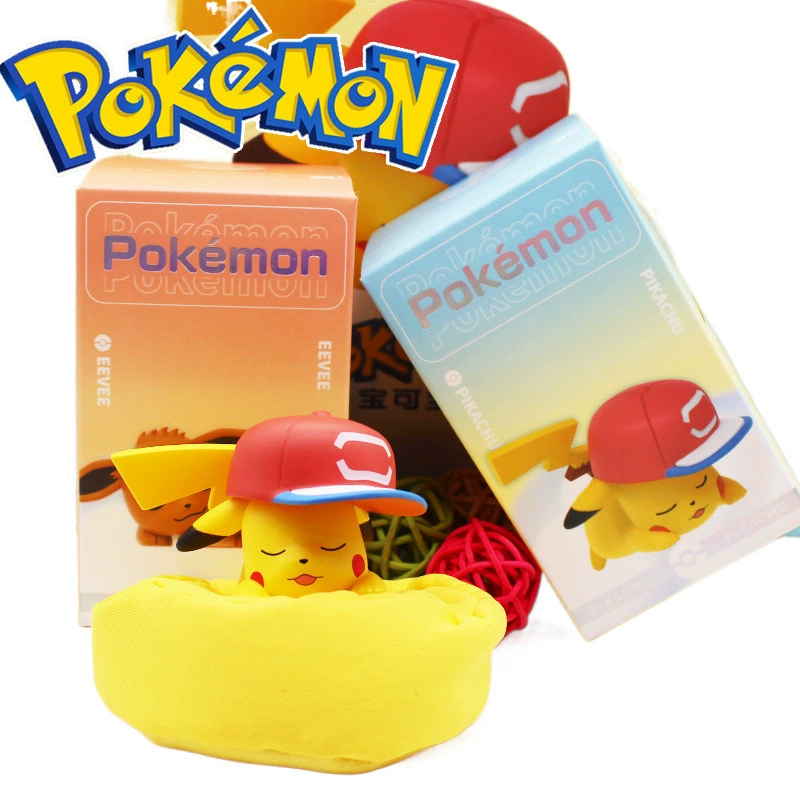Пикчукаиби Боевой Покемон слепая поза сна Пикачу дул Pokémon куклы оптом