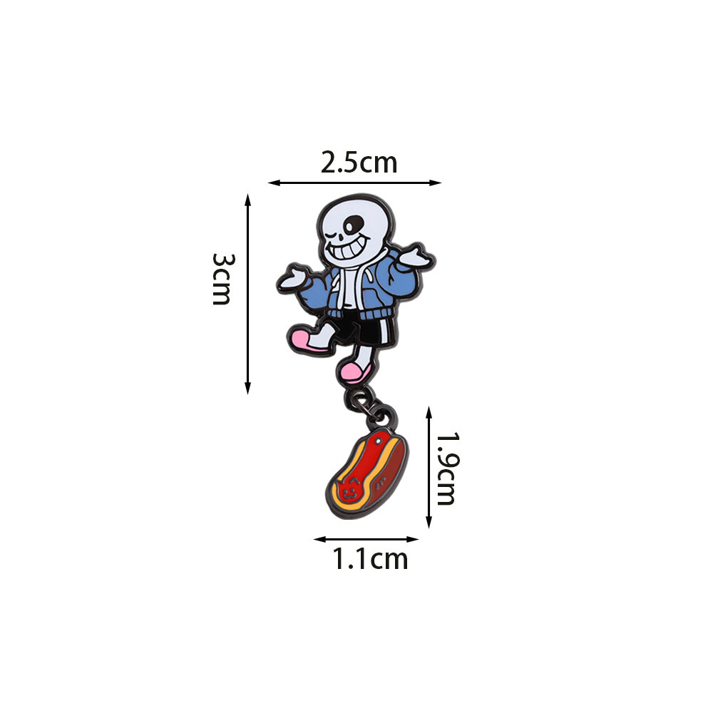 Undertale Brooch Cartoon Game Character Enamel Pendant Badge Fashion Jewelry Game Peripheral Backpack Decoration