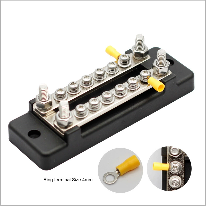 ONEGOL двойной ряд 6-й дорожной шины BUSBAR DC 150A большой ток поток ряд 48V обменная линия медная проводка клеммный терминал