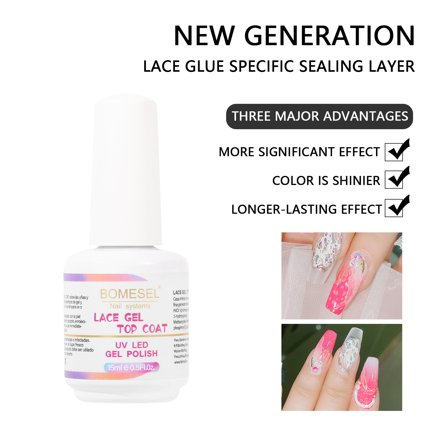 pegamento de encaje clásico pegamento de nail polish europeo y americano se puede pegar la marca de la tienda de manicuras especial pegamento de terapia de luz