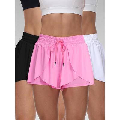 Y6292 代发速卖通亚马逊跨境新款运动裙3 件套 2 合 1 运动短|ms