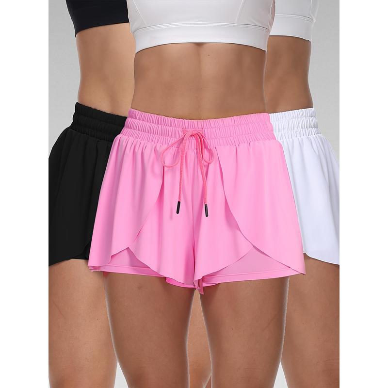 Y6292 代发速卖通亚马逊跨境新款运动裙3 件套 2 合 1 运动短|ms