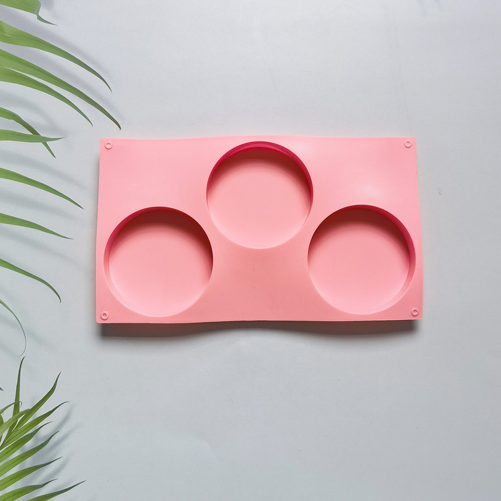 3 discos 114 molde de silicona pastel helado pudín molde de postre jabón utensilios