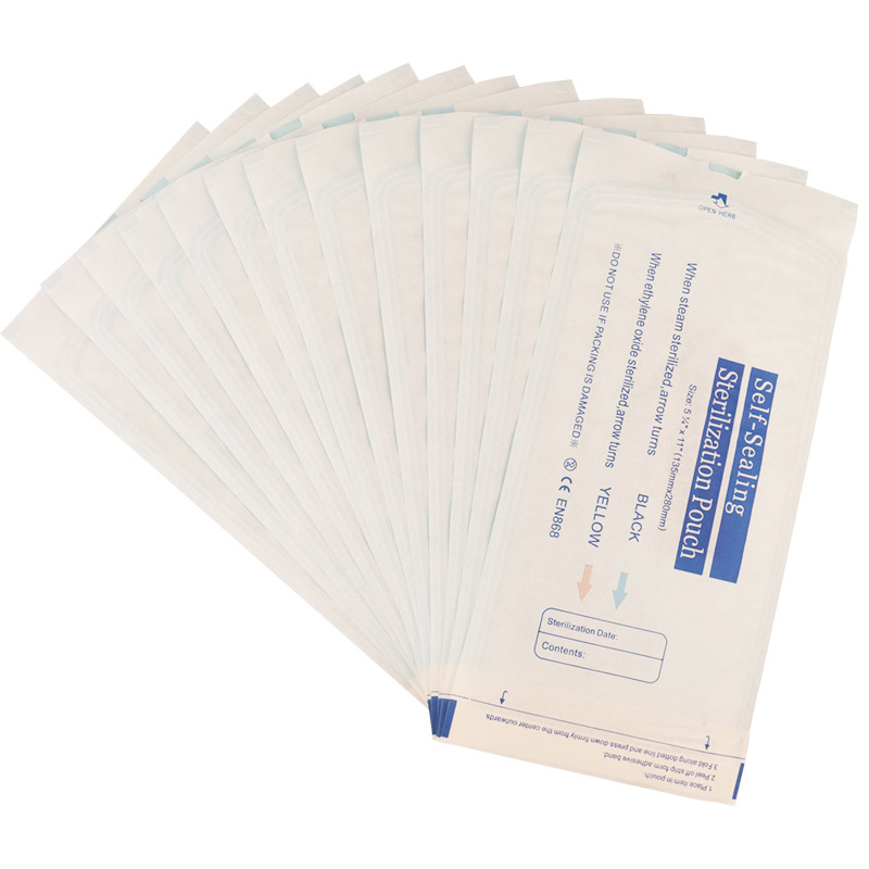 Bolsas de esterilización autosellables dentales, bolsas desechables de papel y plástico, bolsas de desinfección autosellables, bolsas de desinfección autoadhesivas para exportación