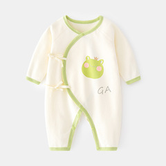 Newborn Bodysuit for Autumn/Winter 100% Cotton Baby Print Skeleton-Free Clothes for Newborn Monk's Garment Baby Spring/Autumn Hairy Suit