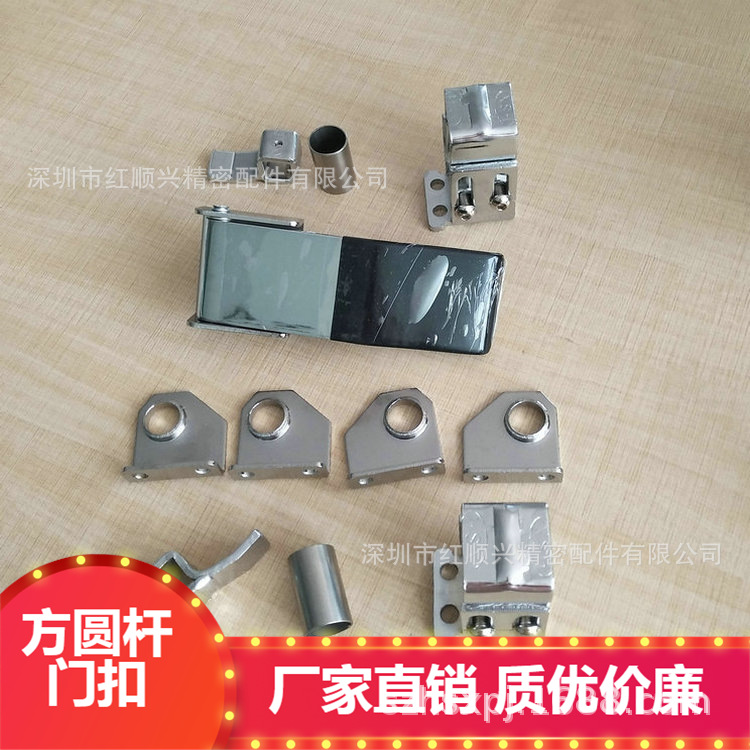 红顺兴工业设备门锁拉杆锁方圆杆门锁HS-180-2丝印机老化房门把手