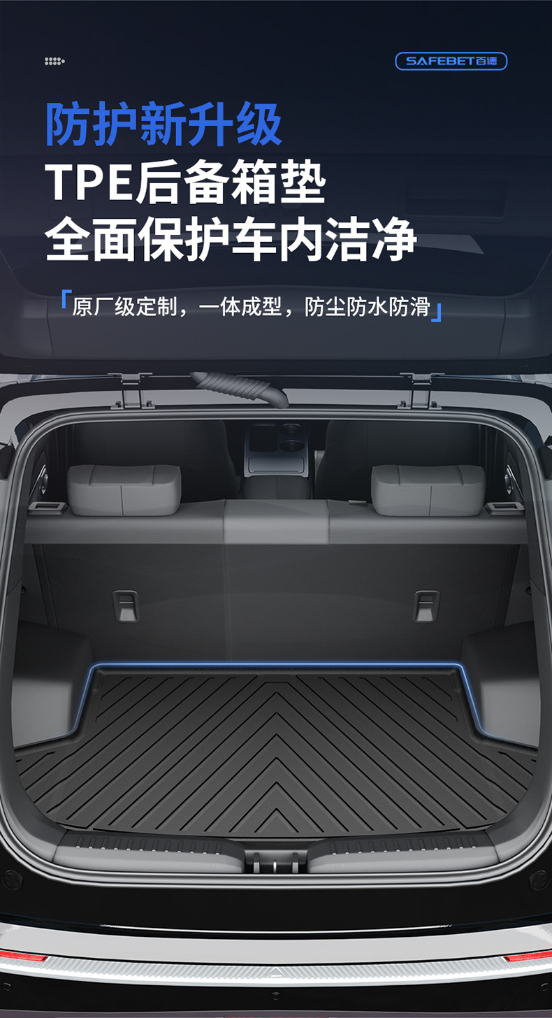 Suitable for GAC Aion UT/UT super RT Y/Y PLUS i60 special TPE car trunk mat