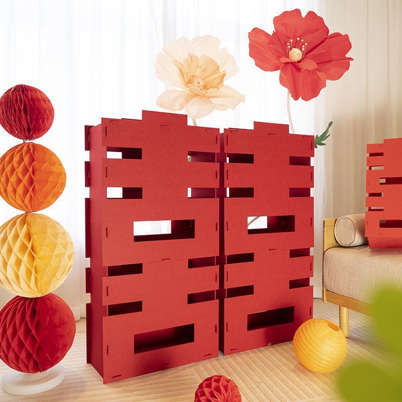 結婚立體大喜字擺件婚房布置雙囍貼新婚房臥室客廳裝飾婚慶用品