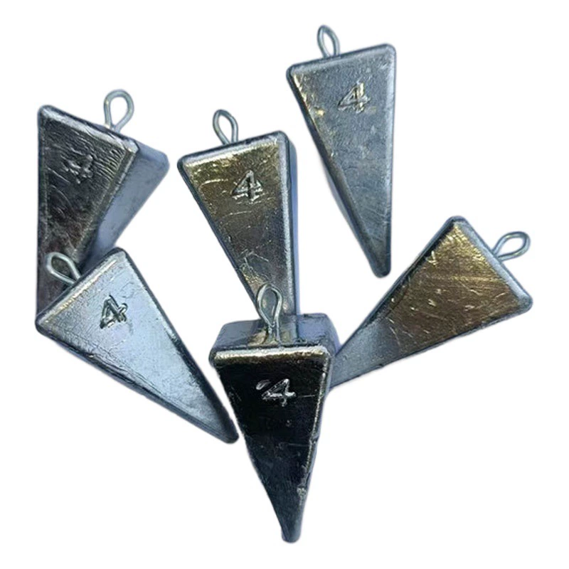 Оптовый четырехсторонний треугольник Ведущий кулон четырехгранный Треугольник рыболовный кулон анти-висящий нижний свинцовый взрыв крюк строка крюк подводная лодка позиционирование Ведущий кулон