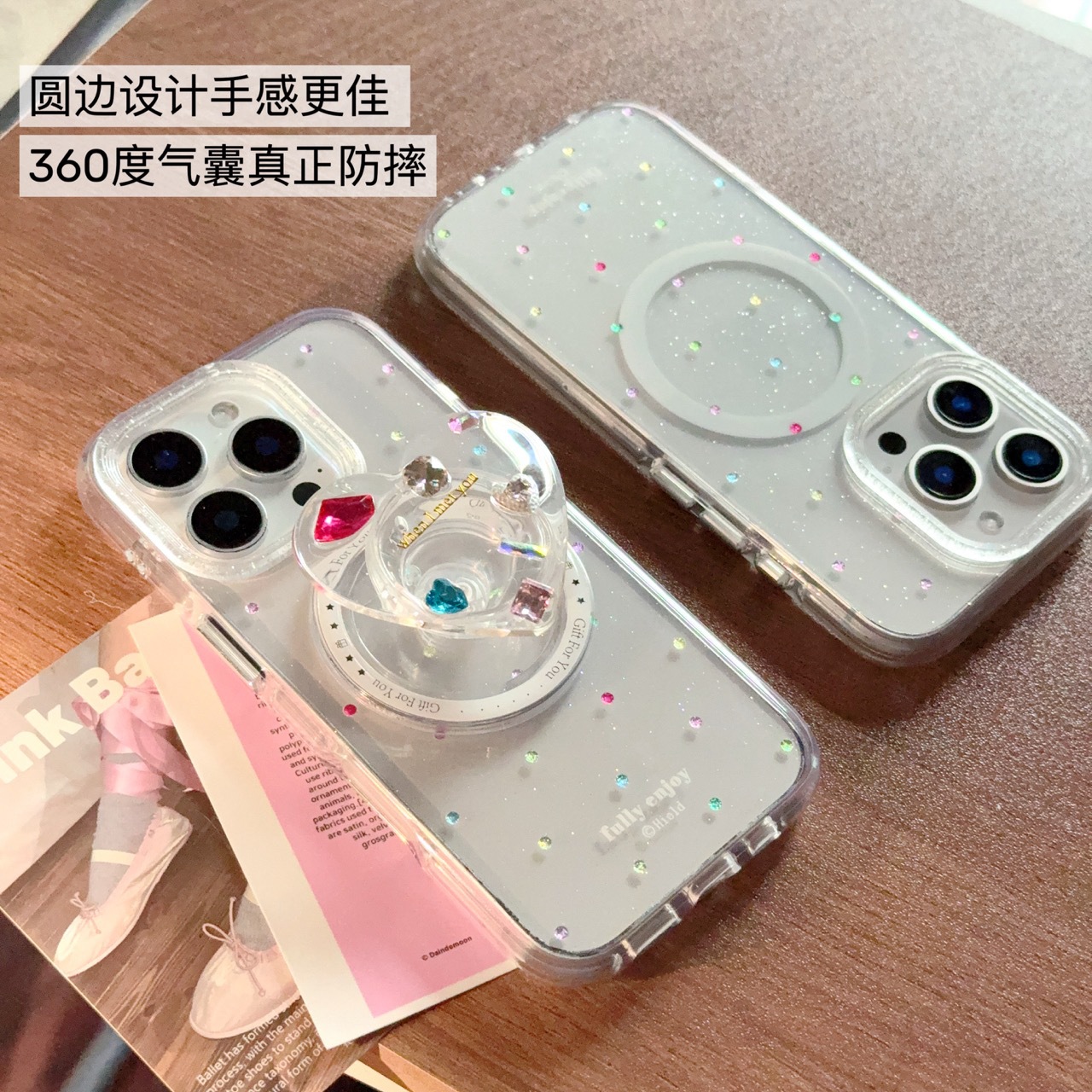 Diamante de puntos de color de dopamina simple para Apple 16ProMax funda para teléfono móvil 15Pro love 14/13 nuevo 15PM