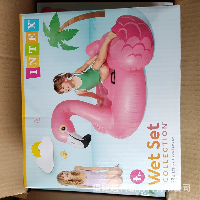 INTEX-бренд детские игрушки надувные сиденья для катания в воде, тазы для плавания с животными, поплавок для воды с животным