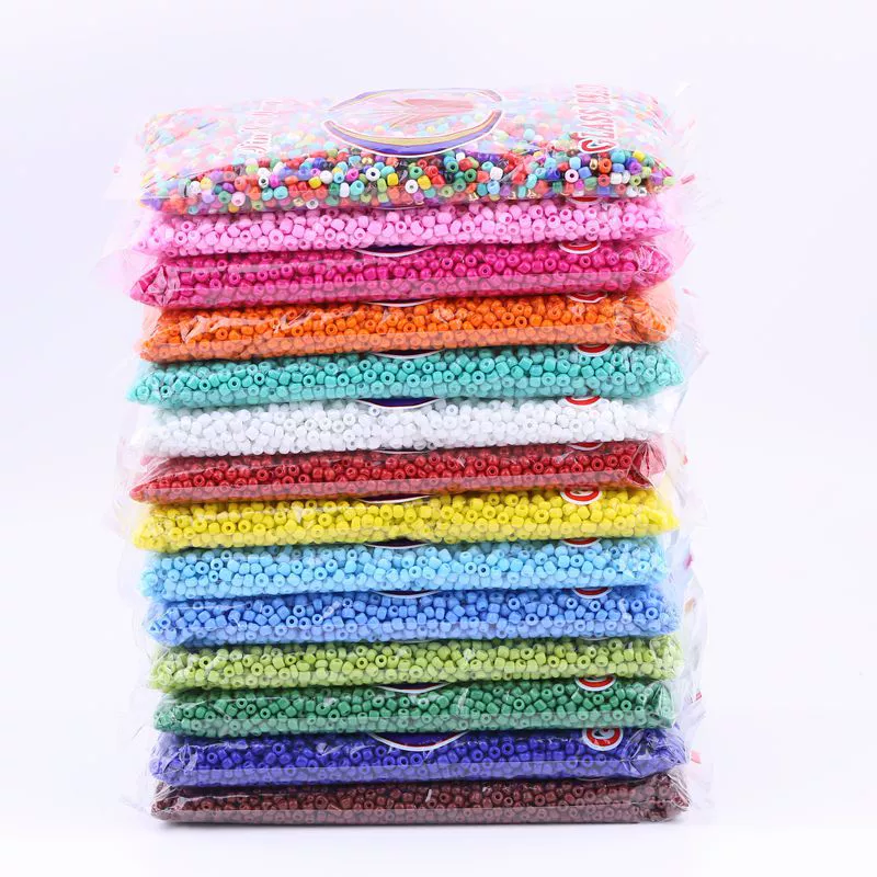 Handmade Glass Seed Beads, 2 mm, 50 g Pack — Mixed Colors for Jewelry & Embroidery