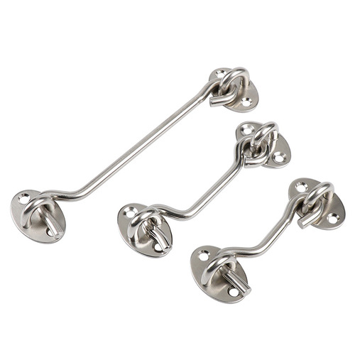 Jinnat stainless steel black wind hook thickened window hook accessories door window hook tie hook hook household hardware
