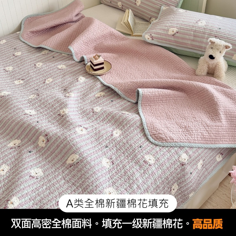 クラスA両面純綿ベッドカバー、内外新疆綿ベビー用、新綿畳ベッドシーツ、オールシーズン万能|undefined