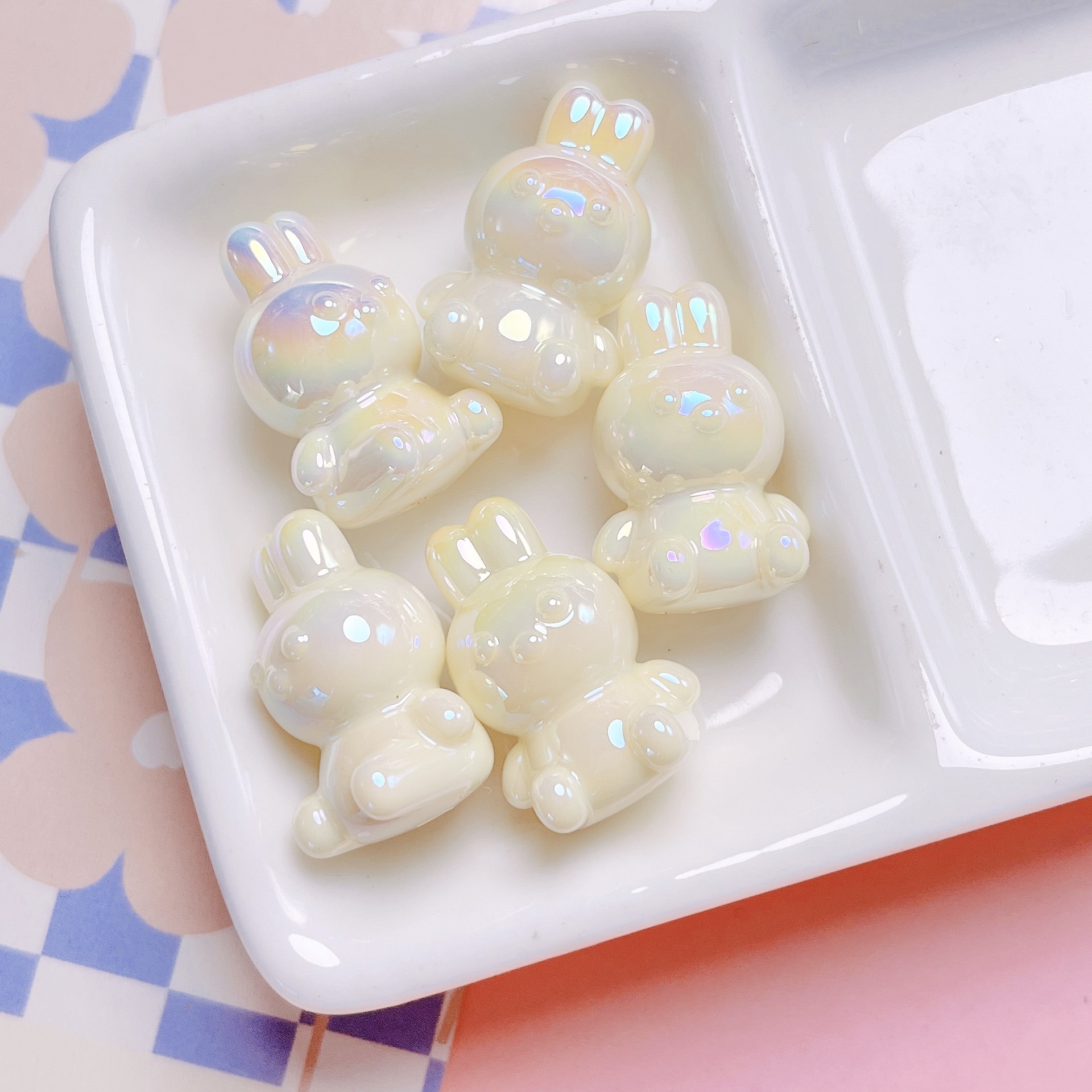 56g Weight Beads Jewelry Making Type Beaded, Mobile Phone Chain, Keychain Classification 10 PCS/Package Quantity Arylic Material Rabbit, Bag, Bunny Pattern All Seasons Season Cute, Vacation, Classic Style Style Beaded Craft 10 PCS/Package Arylic Rabbit Bag Bunny Beaded Mobile Phone Chain Keychain Beads 3