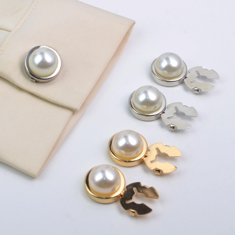 button cover 时尚金属圆形衬衣袖扣纽扣盖领扣钻饰扣纽扣套|undefined