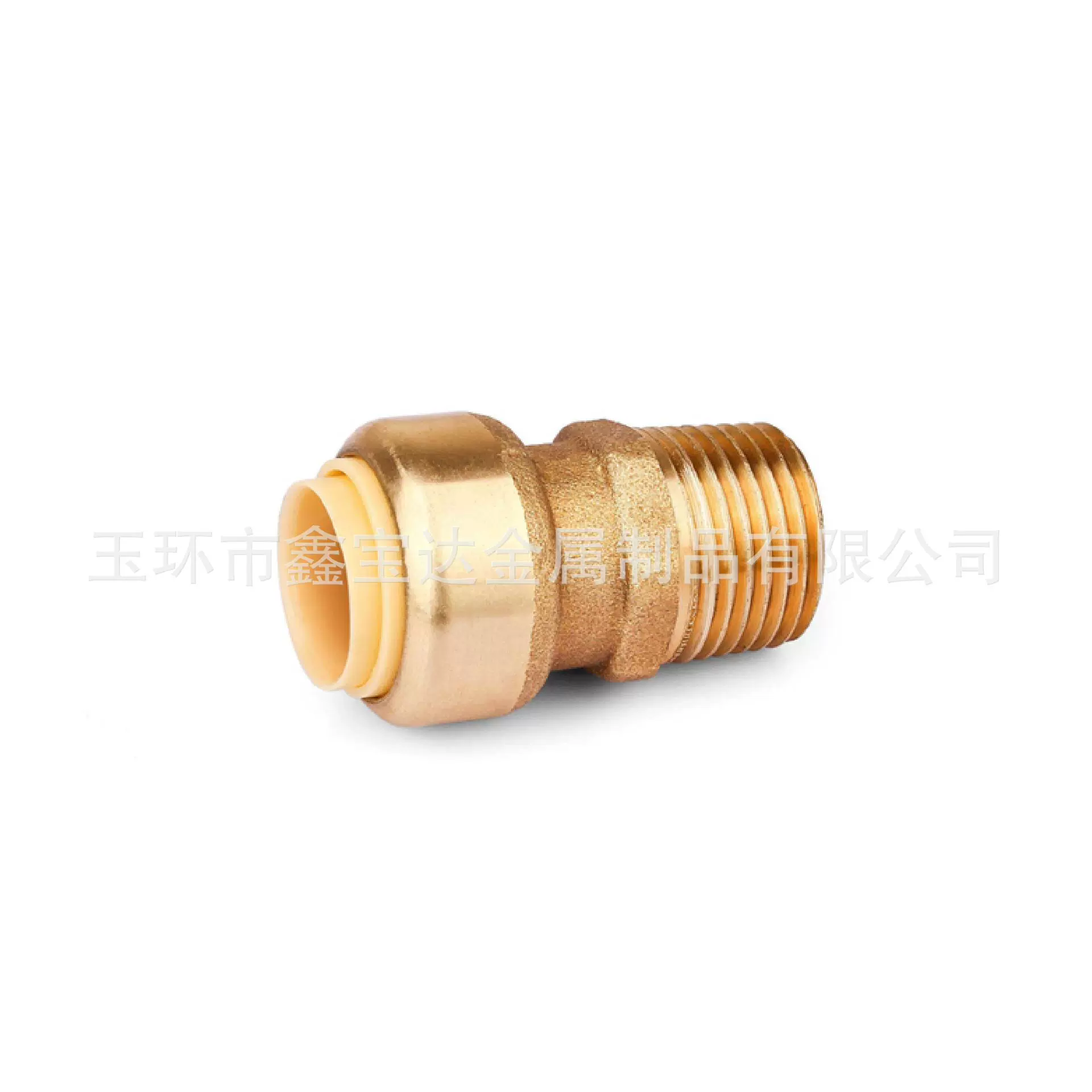 Male Connector Pipe Fittings Push低铅黄铜阳直通快接管件