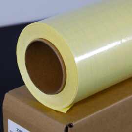 【冷裱膜】黄底纸光面冷裱膜50MIC 背胶车贴画面保护膜