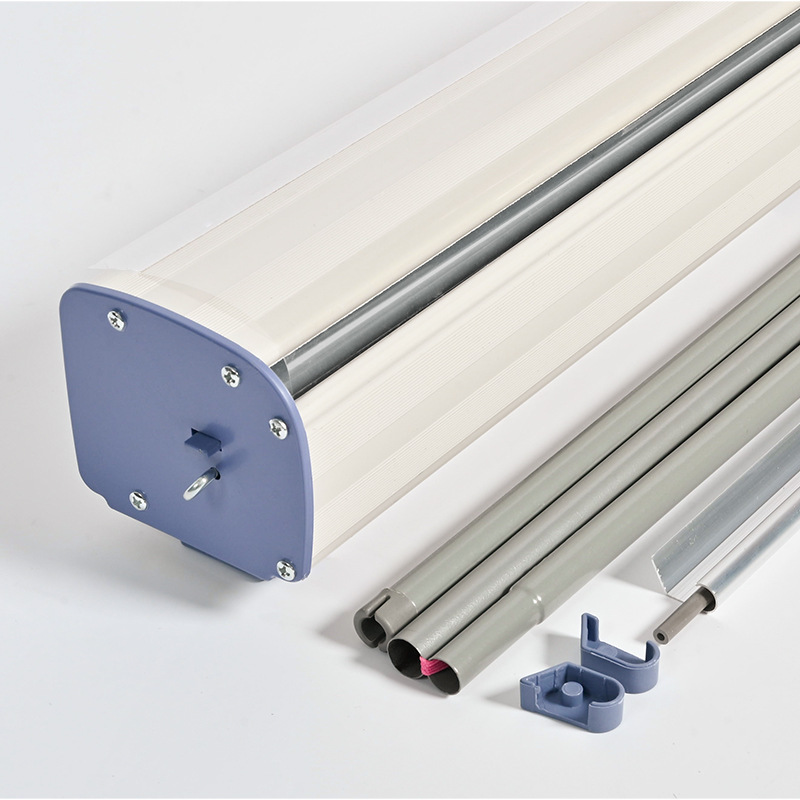 Acero plástico reforzado 80x200 estante de exposición de aleación de aluminio estante de cartel móvil estante de exposición al aire libre publicidad portátil