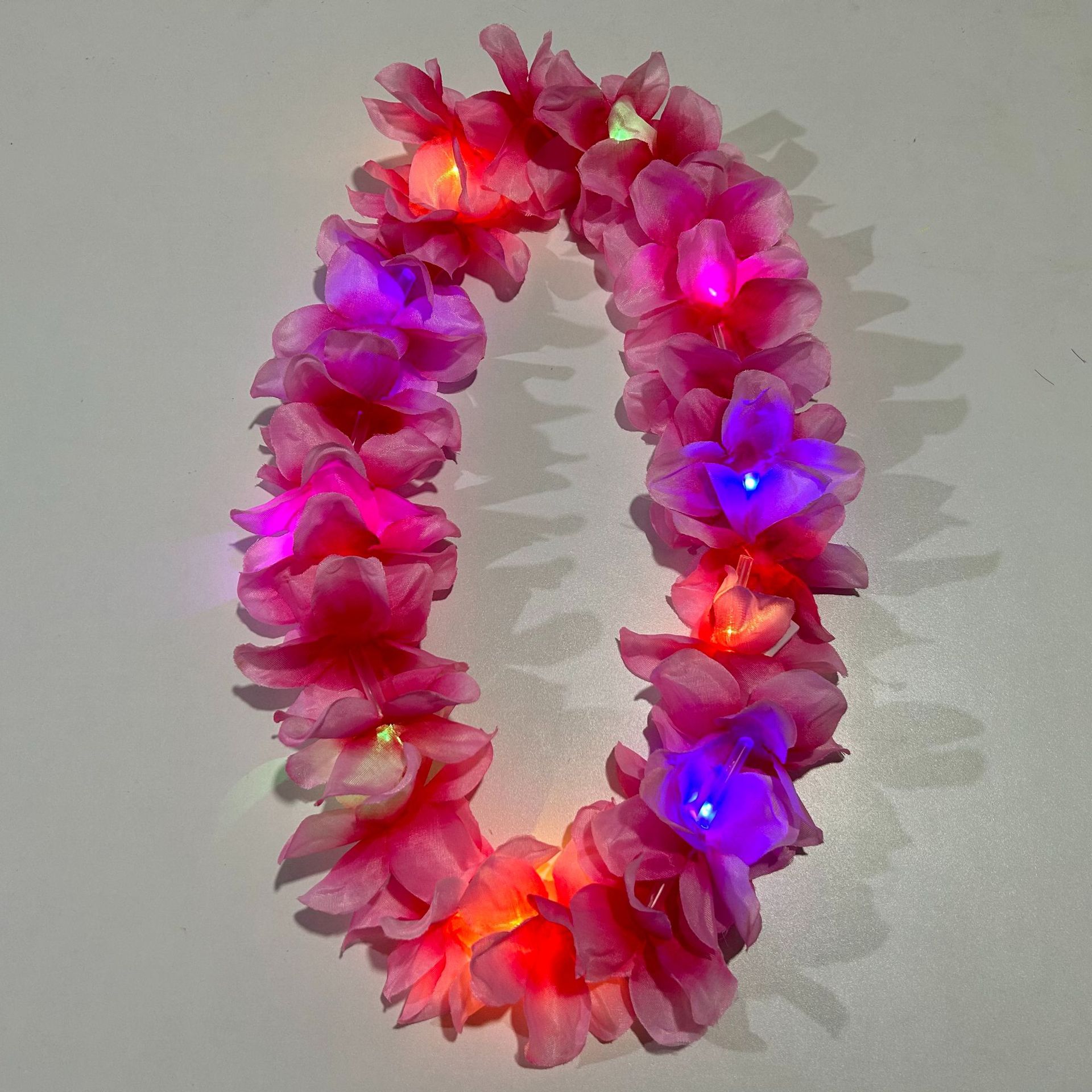 Lámpara LED de color corolla de pétalos de diámetro 11 cm 10 lámparas 24 flores al aire libre de vacaciones