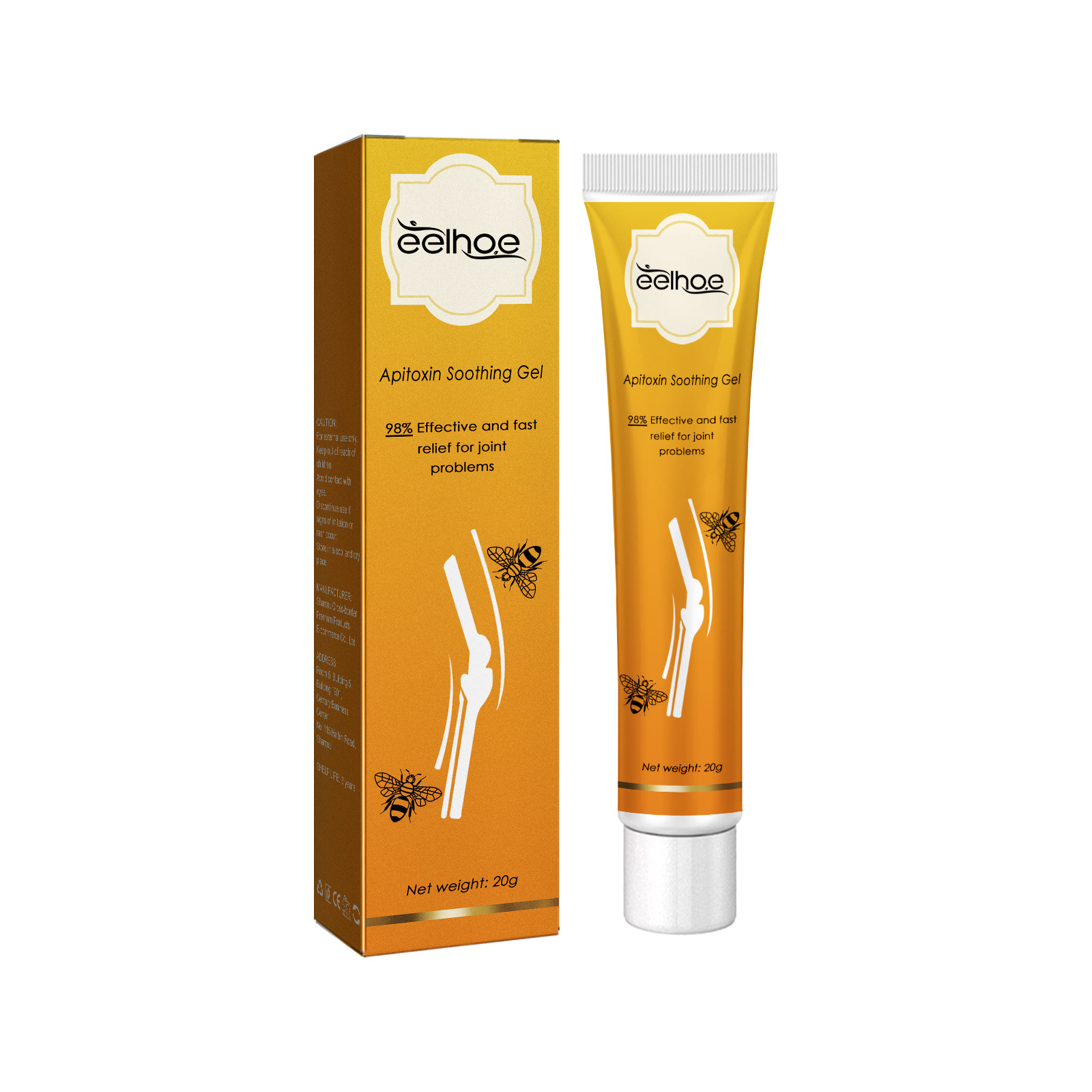 EELHOE Riparazione per alleviare il polso, il ginocchio, la zona lombare, l'articolazione del collo della spalla e il gel dal dolore_voghion.com