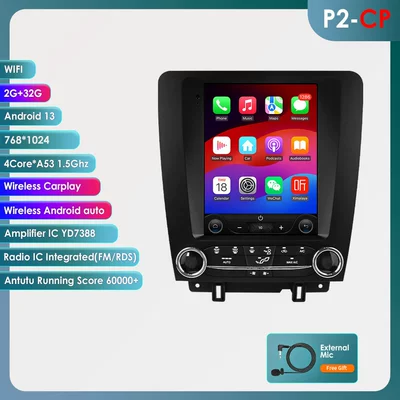 Suitable for 10-14 Ford Mustang Modified Models, Mustang-Specific 9.7inch Vertical Screen Android Large-Screen Navigation Gps (DVD Navigation) - 232g-wifi-version-quad-core-carplay-97inch-suitable-for-10-14-old-ford-mustang-models