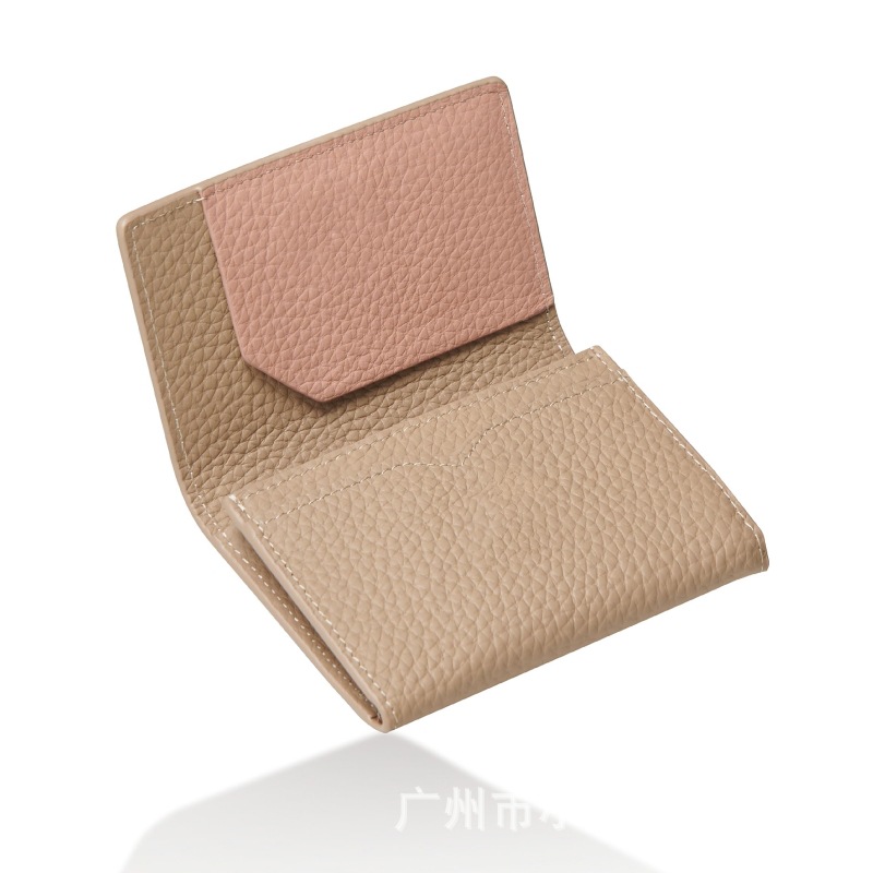 Japanese leather handheld card holder for business cards for men and…