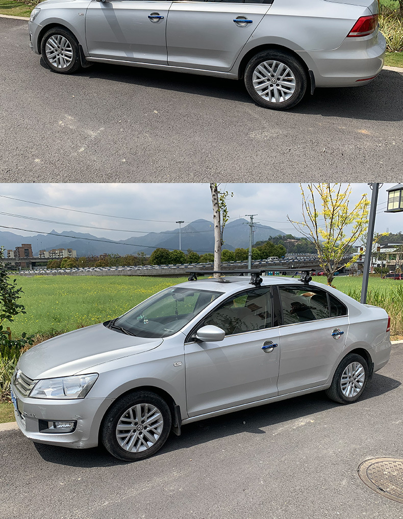 Suitable for Car Roof Universal Tiger Claw Luggage Rack Crossbar Load-Bearing Aluminum Alloy Lockable Travel Rack Sedan Suv