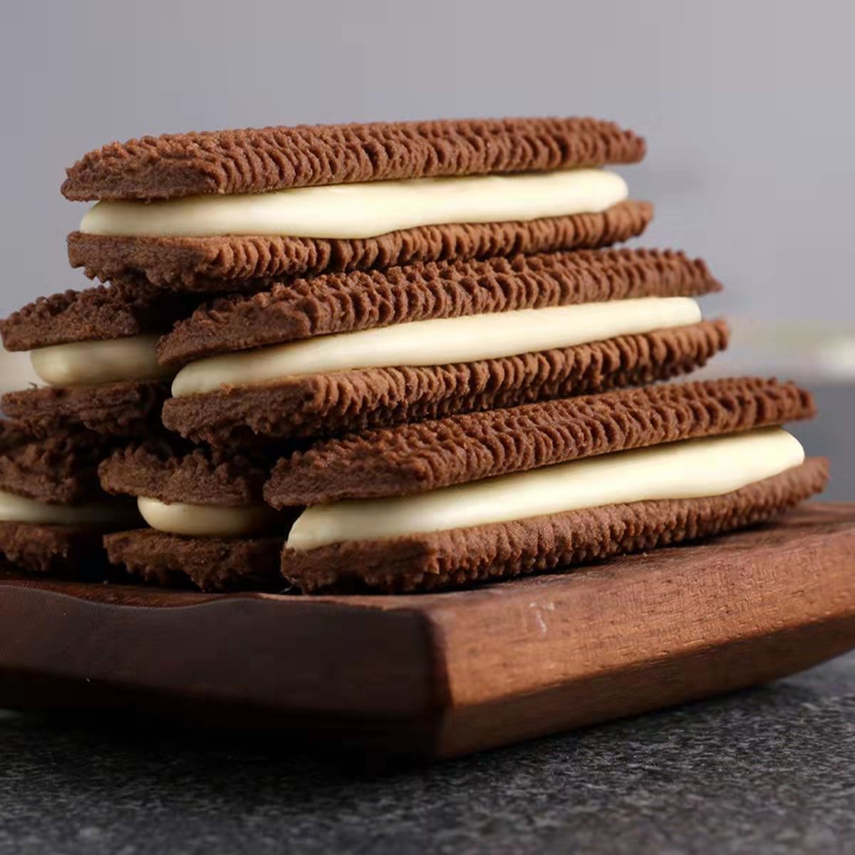 Fariz's Cream Filled Cookies 126g Box Matcha Flavor Cookies Net snacks Breakfast Afternoon Tea Snacks