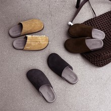 风莉雅复古厚底勃肯鞋女秋季新款外穿百搭包头半拖鞋懒人高级感鞋