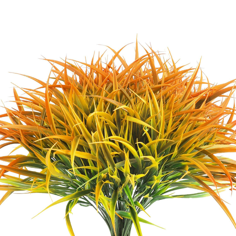 Cross-Border Artificial Outdoor Plants Simulation 5-Pronged Spring Grass Outdoor Fake Flowers Artificial Flowers Window Landscaping Potted Decoration